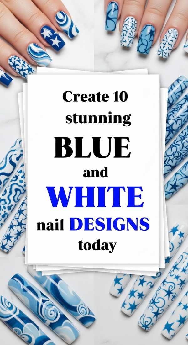 Create 10 Stunning Blue And White Nail Designs Today 69fc7e52dfe12