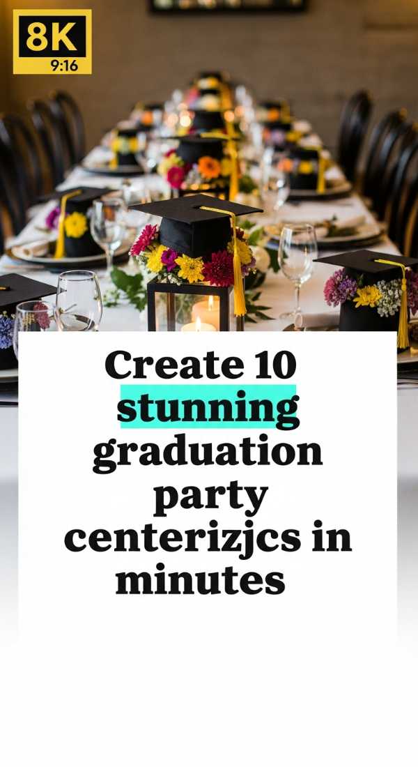Create 10 Stunning Graduation Party Centerpieces In Minutes 69f8715d74d64