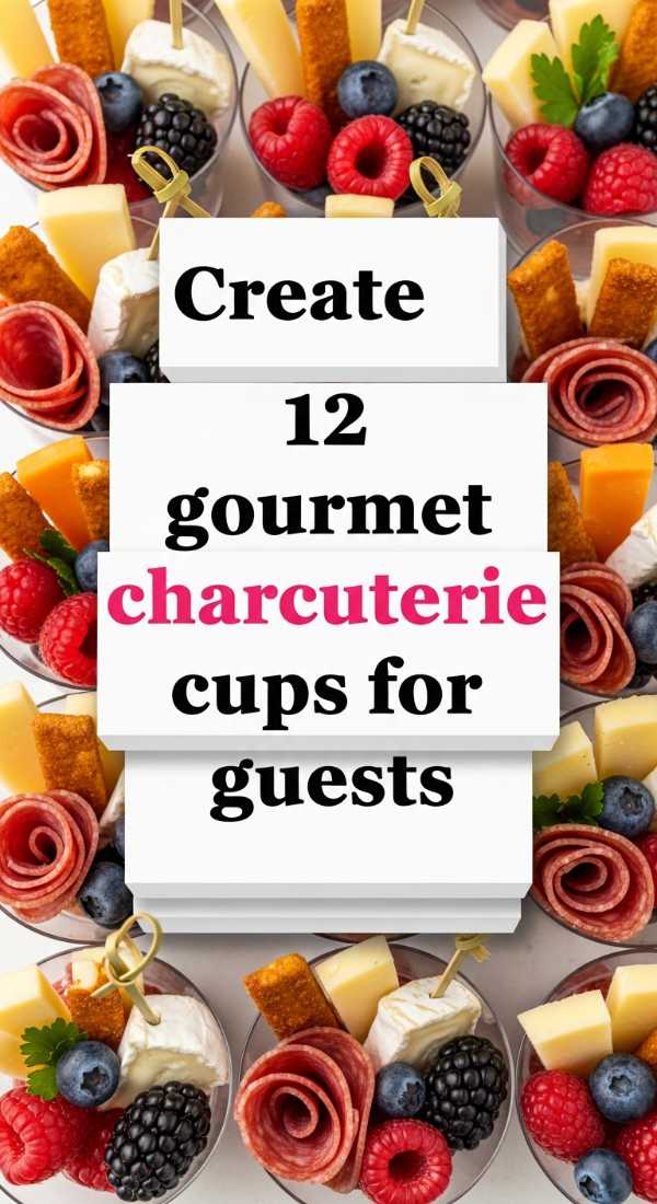 Create 12 Gourmet Charcuterie Cups For Guests 69f47ee517a84