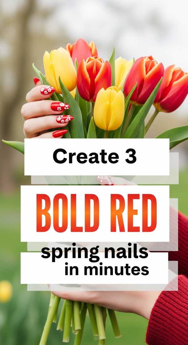 Create 3 Bold Red Spring Nails In Minutes 6a033125a2550