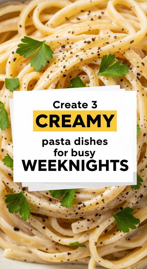 Pasta Perfection: The Only Recipes You’ll Ever Need Create 3 Creamy Pasta Dishes For Busy Weeknights 6a04168126194