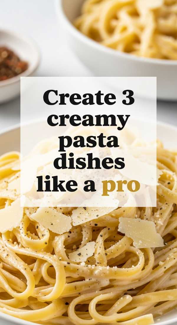 Create 3 Creamy Pasta Dishes Like A Pro 6a04167ddcc5b