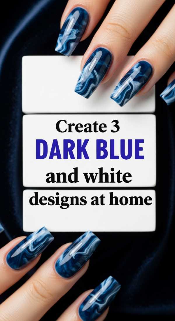 Create 3 Dark Blue And White Designs At Home 69f4c11543ecd