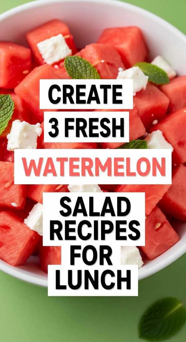 Create 3 Fresh Watermelon Salad Recipes For Lunch 6a06c53880f40