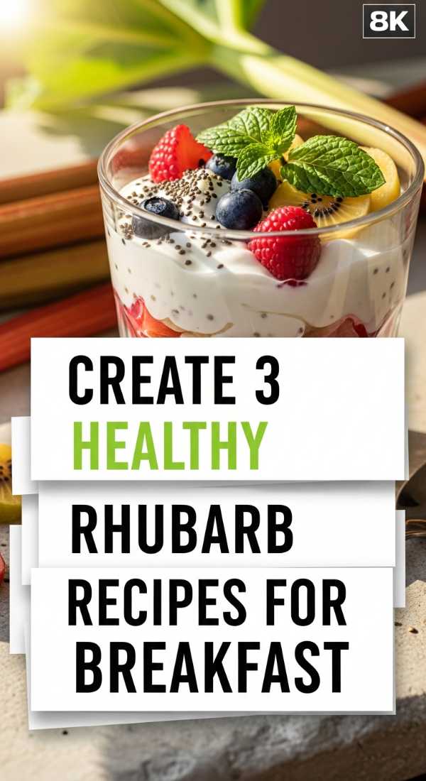 Create 3 Healthy Rhubarb Recipes For Breakfast 69f47b4288fa2