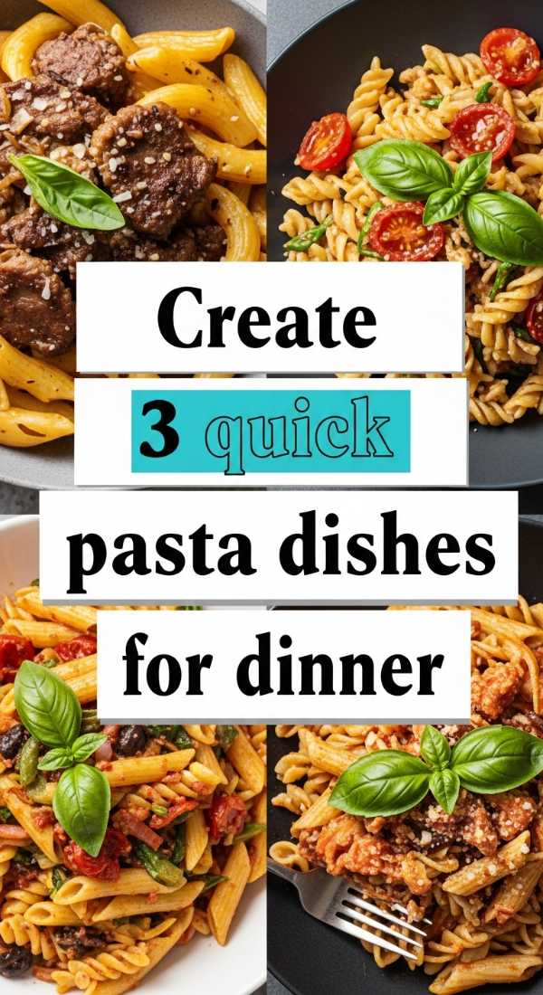 Create 3 Quick Pasta Dishes For Dinner 6a109660b087f