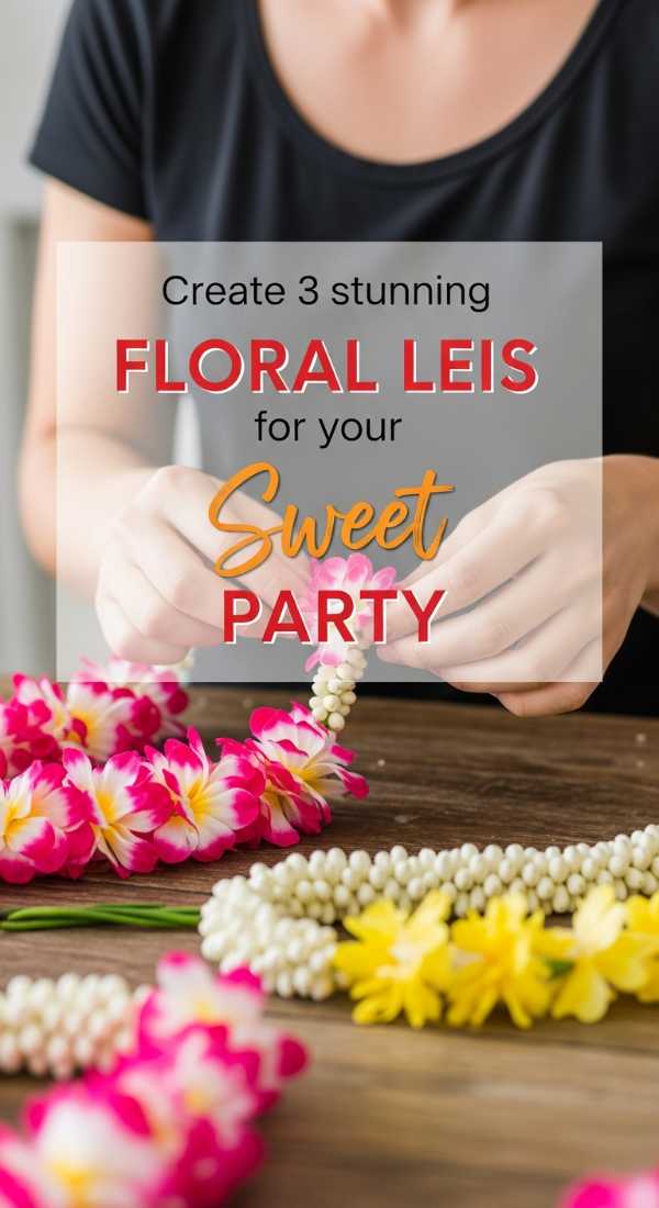 Create 3 Stunning Floral Leis For Your Party 6a189f84cfea8