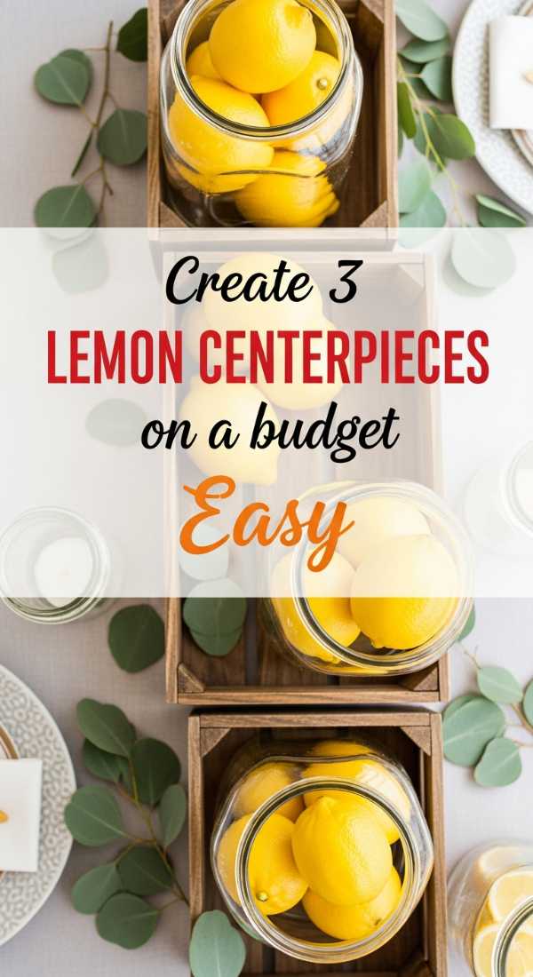 Create 3 Stunning Lemon Centerpieces On A Budget 6a002e422178f