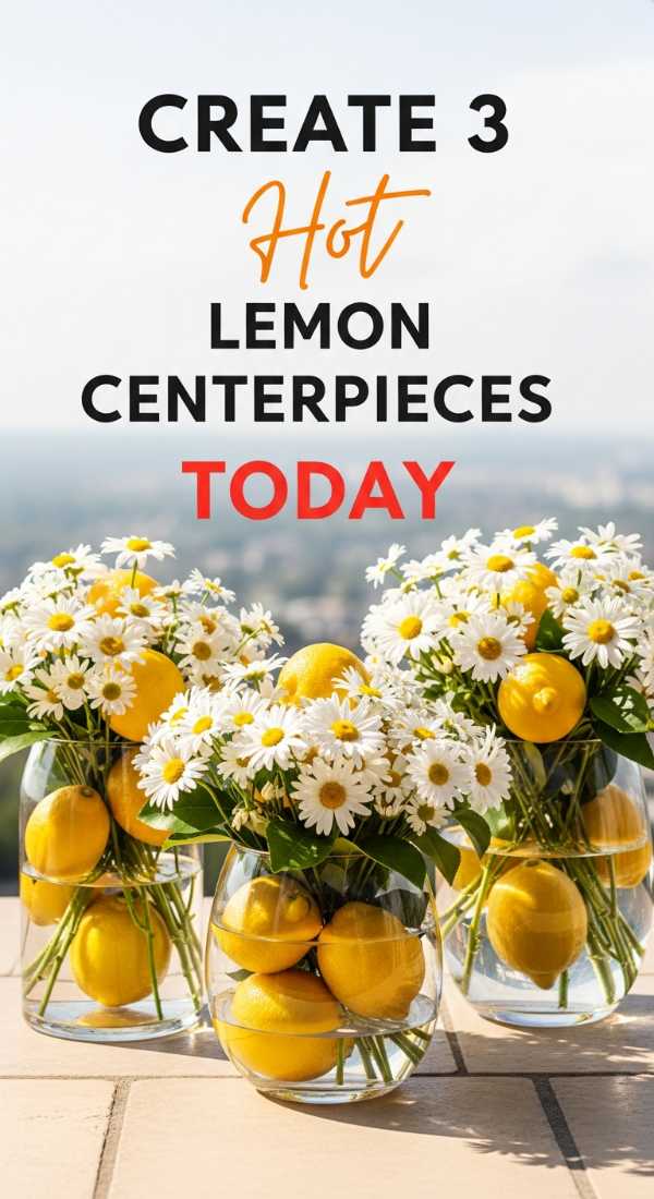 Create 3 Stunning Lemon Centerpieces Today 69fae908ea5e1