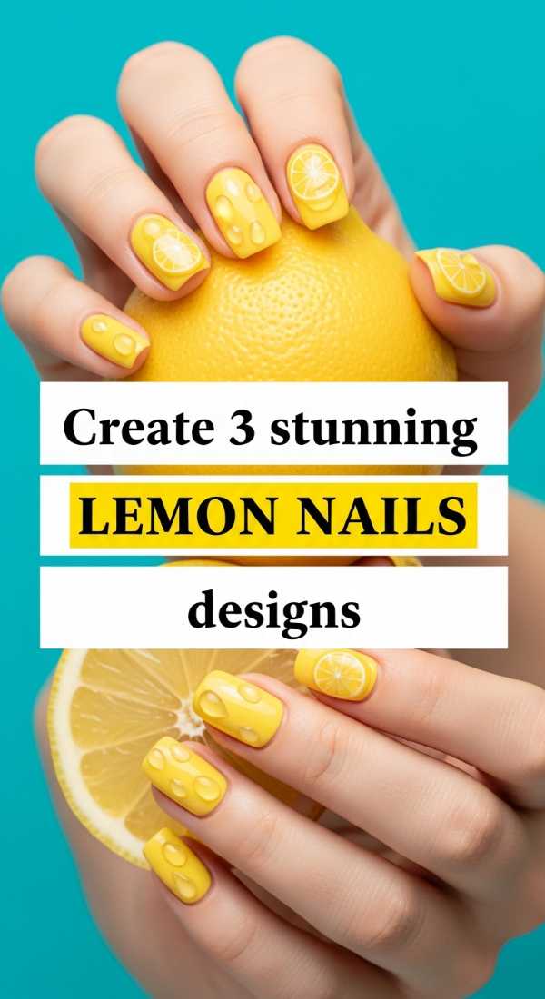 Create 3 Stunning Lemon Nails Designs 6a033128c6991