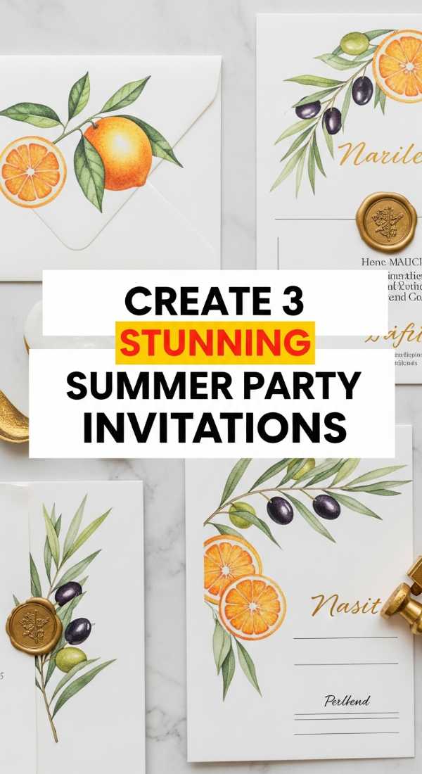 Create 3 Stunning Summer Party Invitations 6a0deeed15c72