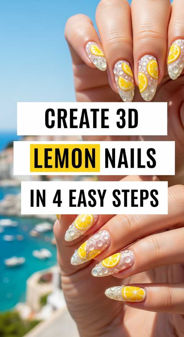 Create 3d Lemon Nails In 4 Easy Steps 69ff5aafb4d21