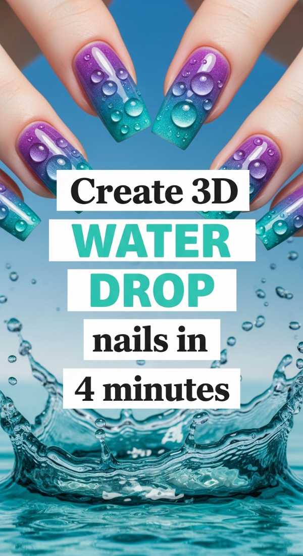 Bright, Bold, and Beautiful: Your 2024 Summer Nail Inspo Create 3d Water Drop Nails In 4 Minutes 6a0f0d8bd63df