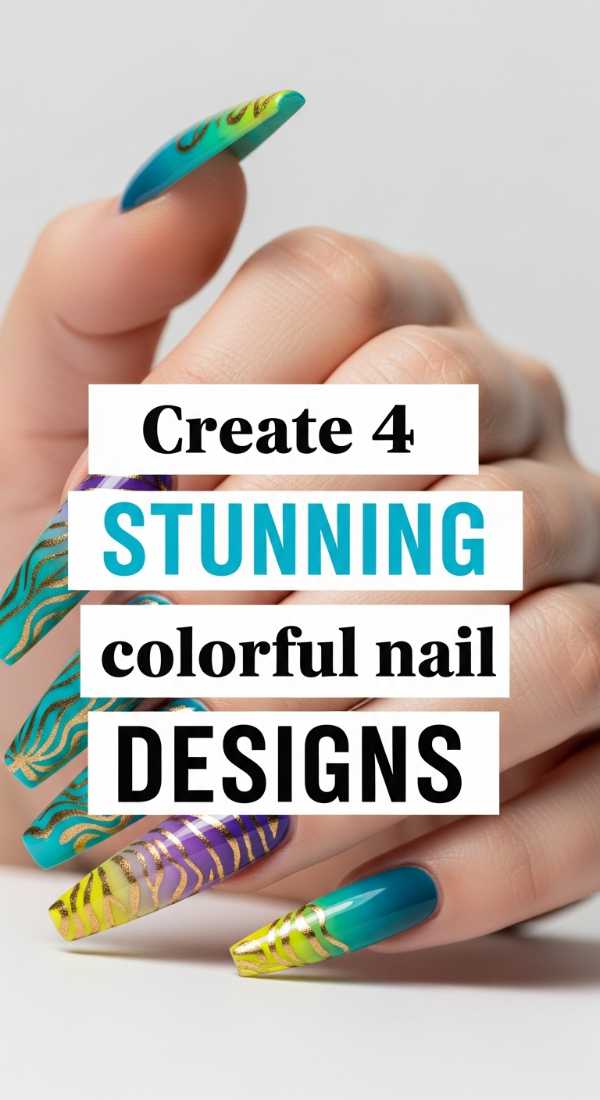 Create 4 Stunning Colorful Nail Designs 6a0f114e7f795