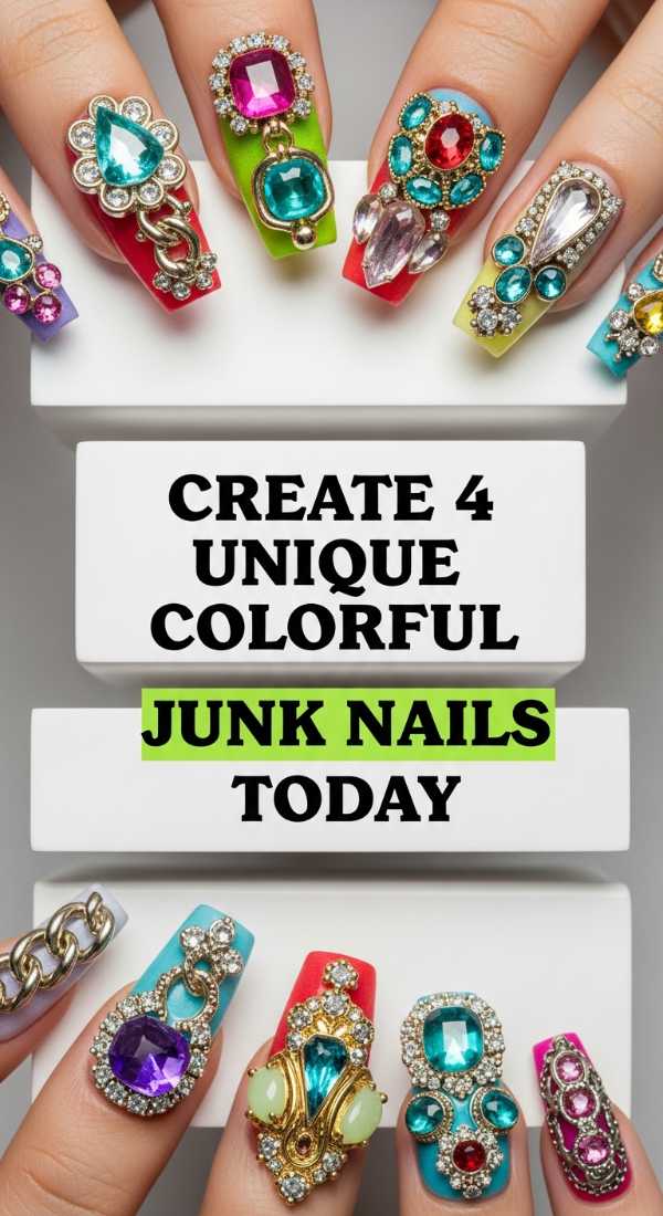 Create 4 Unique Colorful Junk Nails Today 6a0f0bae1e910