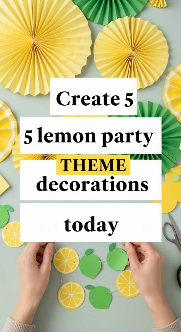 Create 5 Lemon Party Theme Decorations Today 69f7277f891ef