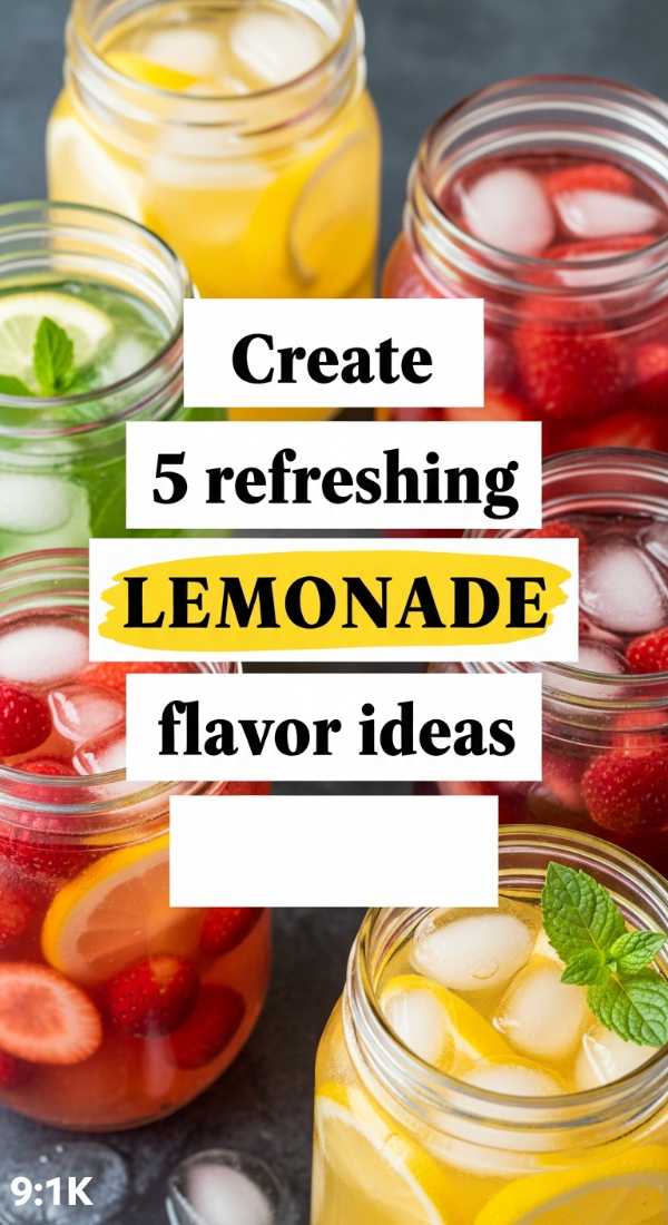 Create 5 Refreshing Lemonade Flavor Ideas 69f47c778f323