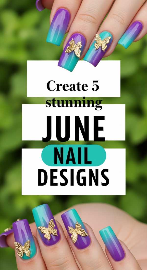 Sun-Kissed Styles: The Top June Nail Art Trends You Need to Try Create 5 Stunning June Nail Designs 6a0f0db600cd9