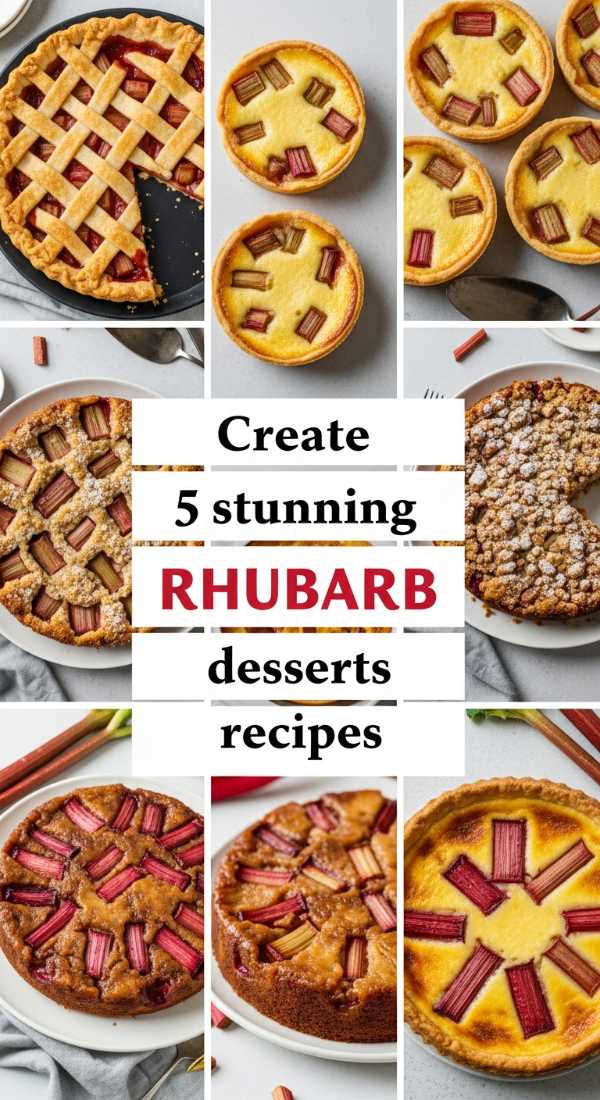Pucker Up! The Ultimate Collection of Sweet & Tangy Rhubarb Recipes Create 5 Stunning Rhubarb Desserts Recipes 69fc1915cbb55