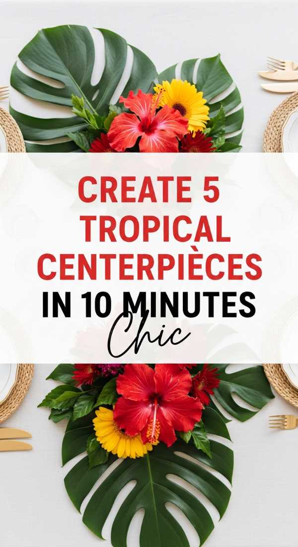 Create 5 Tropical Centerpieces In 10 Minutes 69fda91d53e1a