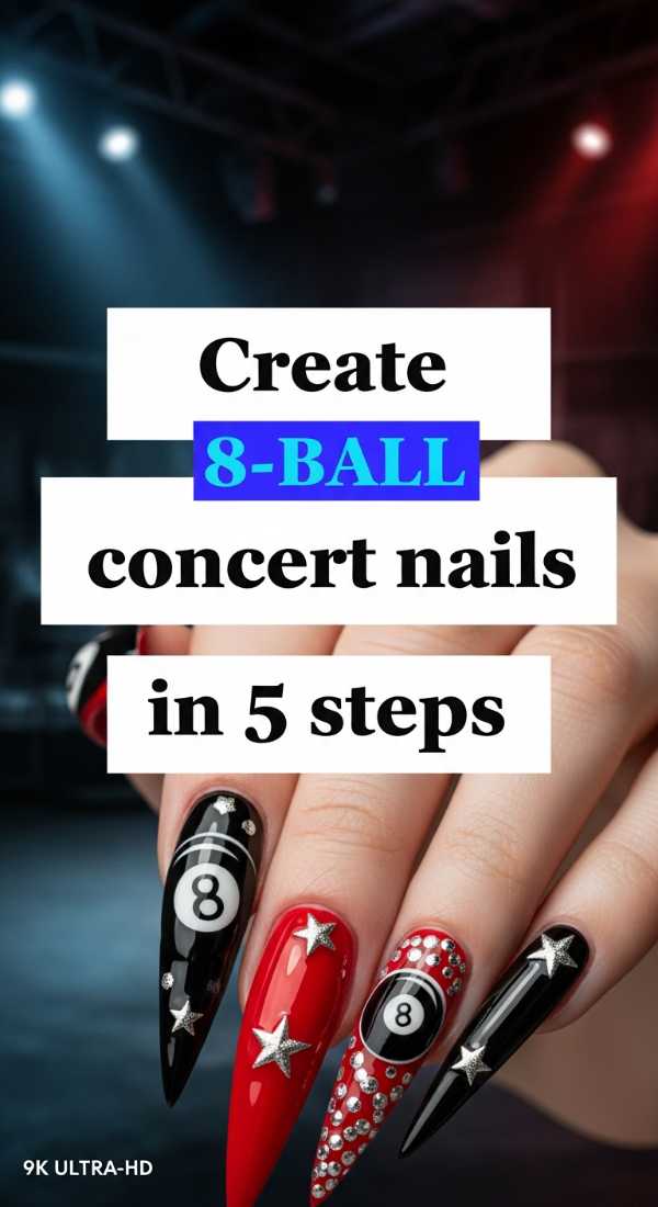 Create 8 Ball Concert Nails In 5 Steps 6a058ddc67d75