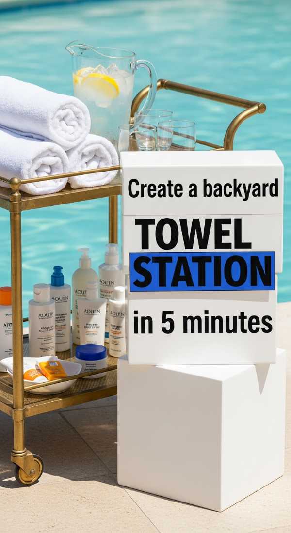 Create A Backyard Towel Station In 5 Minutes 69f621c624543