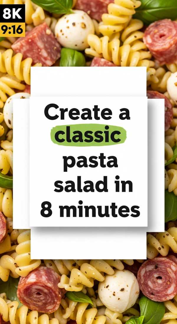 Create A Classic Pasta Salad In 8 Minutes 6a10a0ccc8249