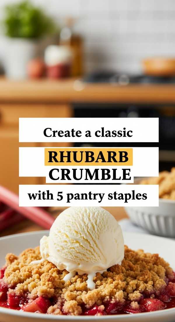 Create A Classic Rhubarb Crumble With 5 Pantry Staples 69f47c7c2d5b7