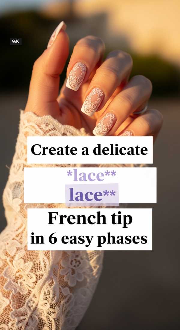 Create A Delicate Lace French Tip In 6 Easy Phases 6a1a9974d6f41