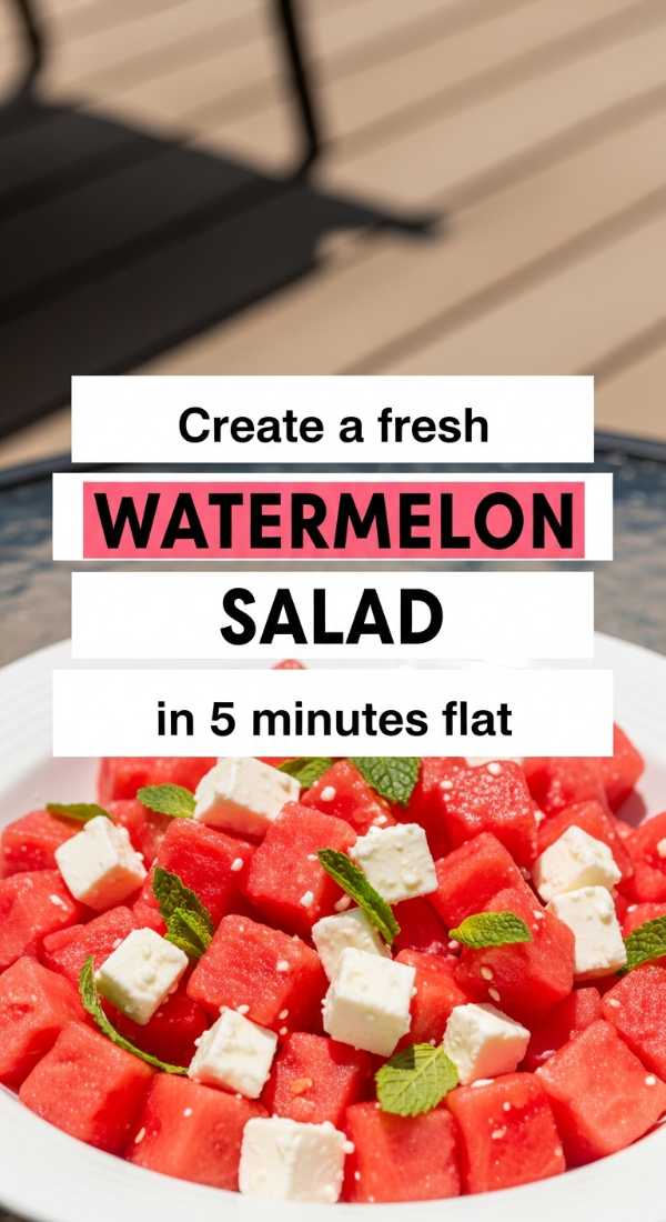 Create A Fresh Watermelon Salad In 5 Minutes Flat 6a06cbeebe15c
