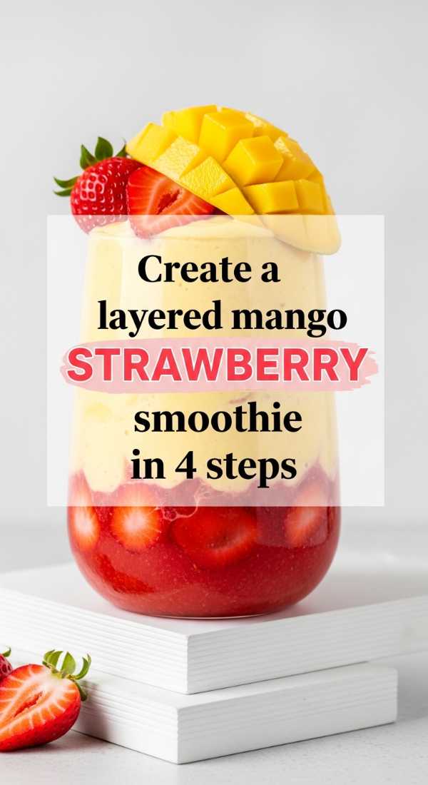 Create A Layered Mango Strawberry Smoothie In 4 Steps 69f47c6778e23
