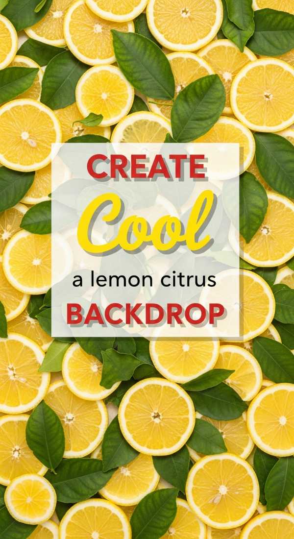 Create A Lemon Citrus Backdrop In 4 Steps 69f86c68e1820