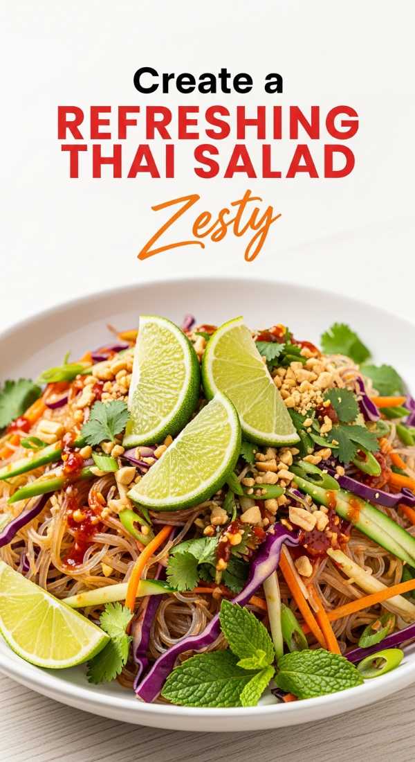 Carb Comfort Meets Garden Fresh: Ultimate Pasta and Salad Pairings Create A Refreshing Thai Pasta Salad In 5 Minutes 6a1499e0f366f