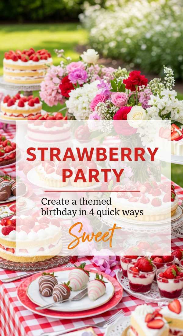 Create A Strawberry Themed Birthday Party In 4 Quick Ways 6a0db3fb0002d