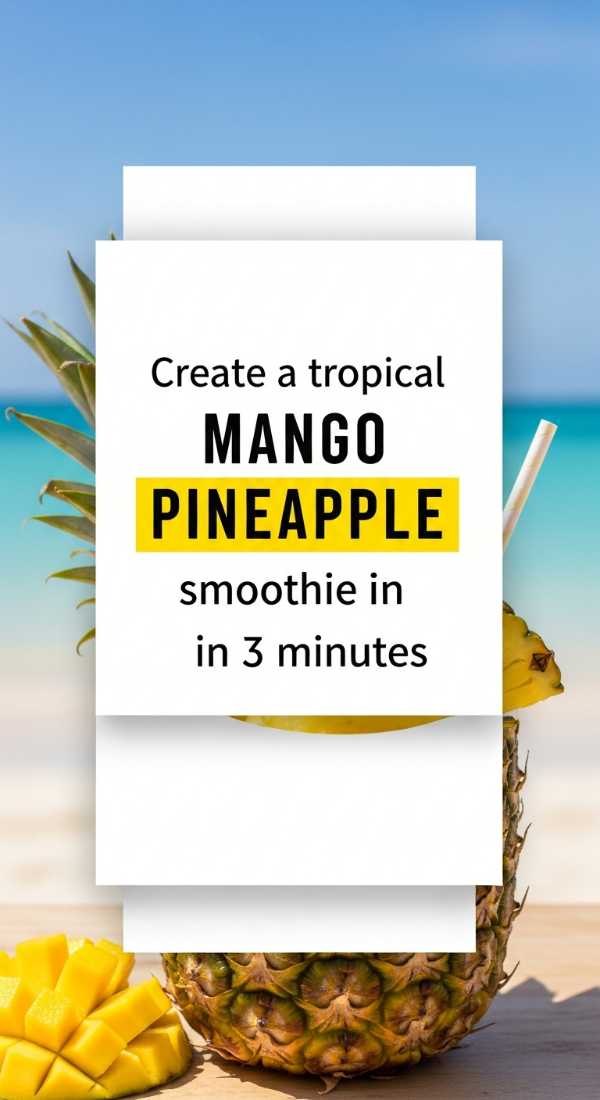 Create A Tropical Mango Pineapple Smoothie In 3 Minutes 69f47a0b0e693