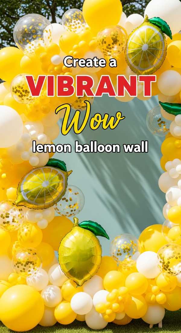 Create A Vibrant Lemon Balloon Wall Easily 69fc2683a16a9