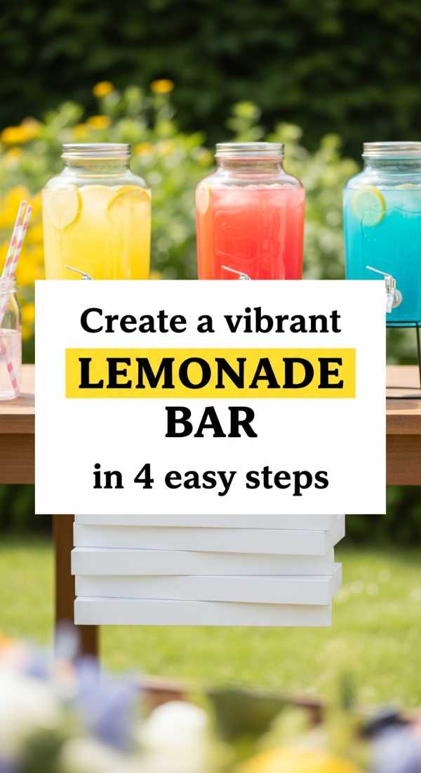 Sun, Snacks, and Style: Your Complete Manual for the Best Picnic Party Ever Create A Vibrant Lemonade Bar In 4 Easy Steps 6a0056750e196