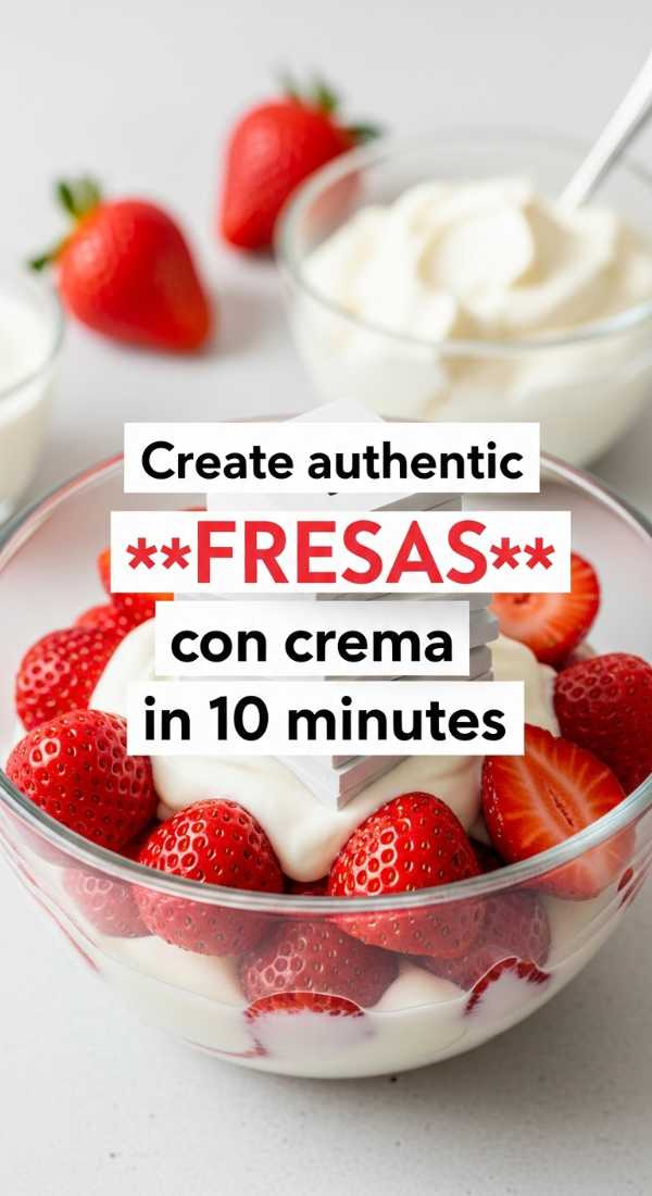 Create Authentic Fresas Con Crema In 10 Minutes 6a06c930a072d