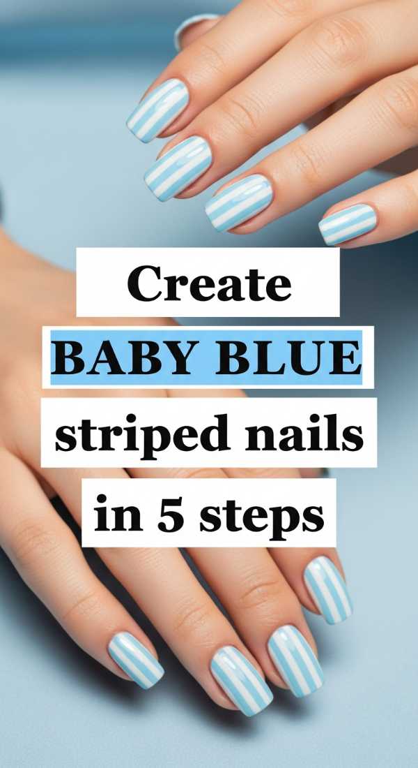 Create Baby Blue Striped Nails In 5 Steps 69f4c1135f13d
