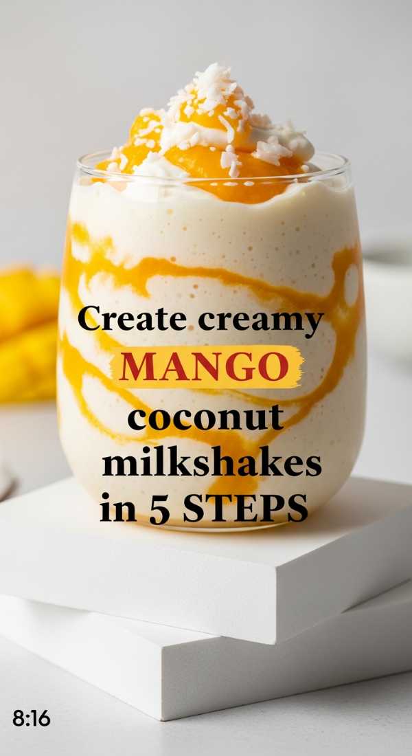 Create Creamy Mango Coconut Milkshakes In 5 Steps 69f47b3c4f626
