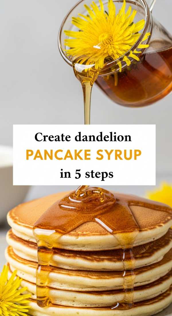 Create Dandelion Pancake Syrup In 5 Steps 69f47a054b97c