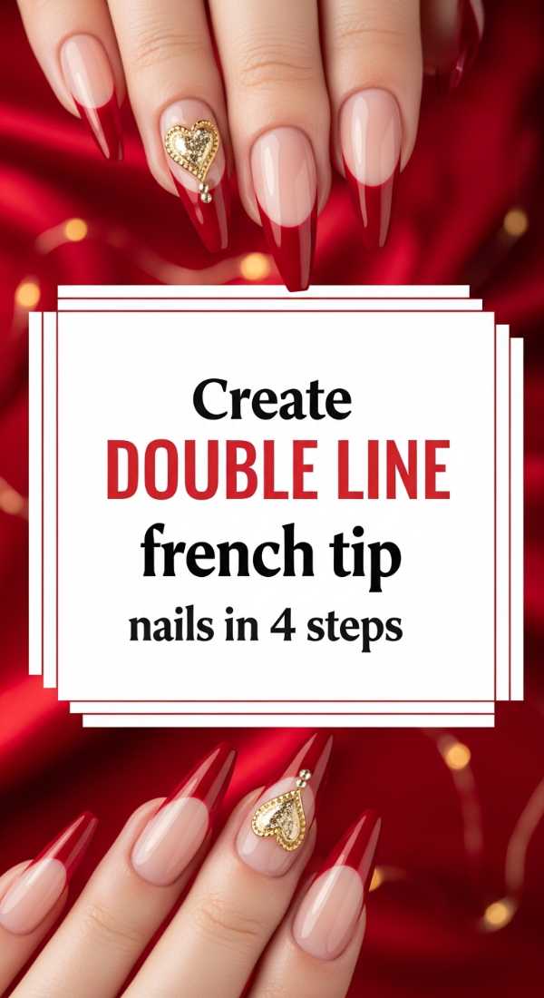 The Salon Sabotage: How to Recreate Luxury Manicures for Under Five Dollars Create Double Line French Tip Nails In 4 Steps 6a1a985181826