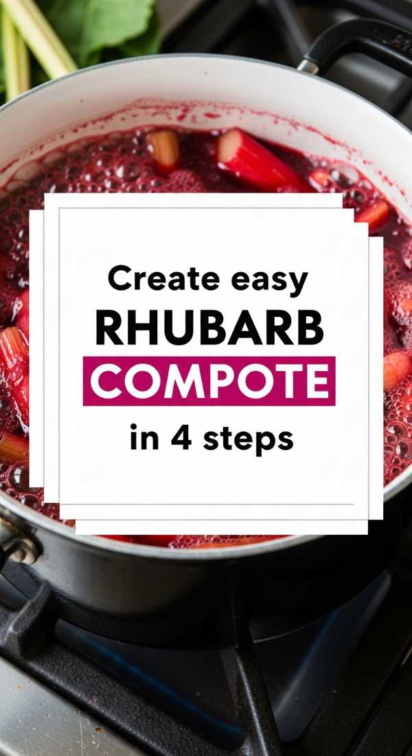 Quick Rhubarb Delights: From Crumble to Cake in Minutes Create Easy Rhubarb Compote In 4 Steps 69fd8891bd9d6