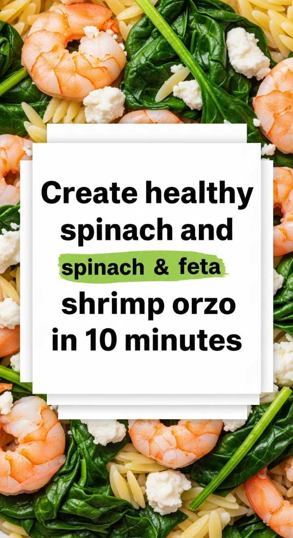 Create Healthy Spinach And Feta Shrimp Orzo In 10 Minutes 69f47b3fa1409