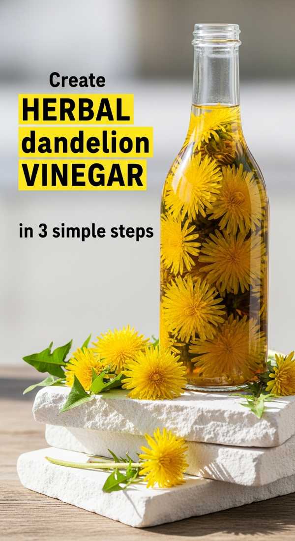 Create Herbal Dandelion Vinegar In 3 Simple Steps 69f47b452c78c