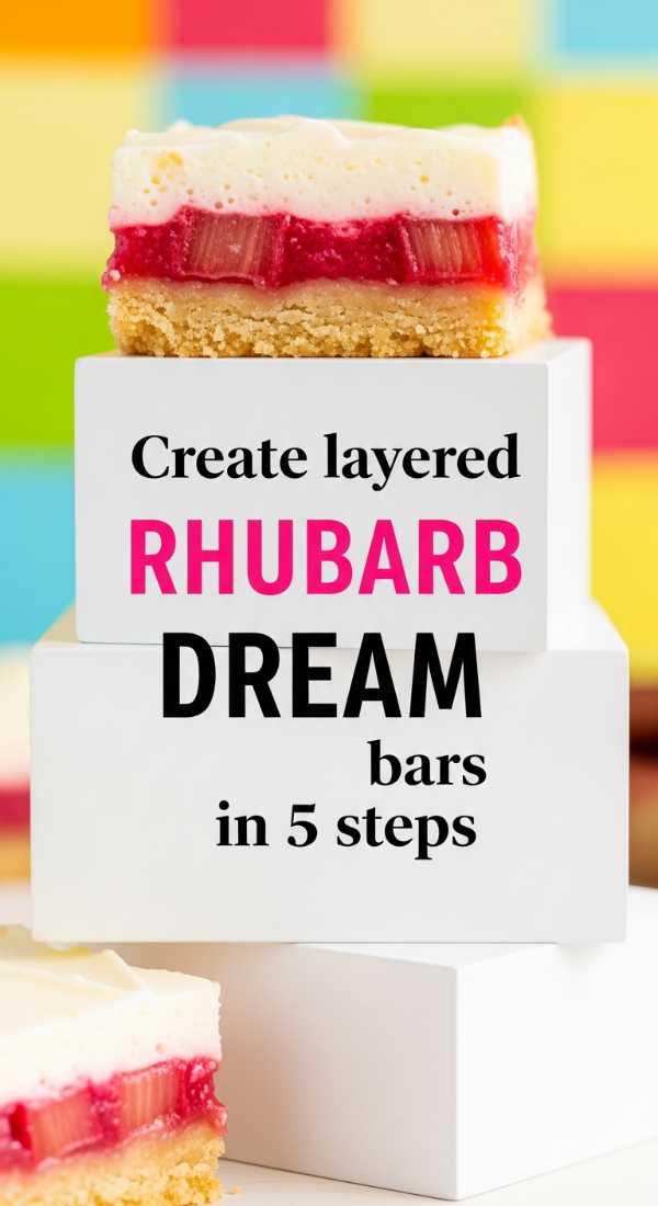 The Sweet & Tangy Duo: Ultimate Strawberry Rhubarb Dessert Masterclass Create Layered Rhubarb Dream Bars In 5 Easy Steps 69fd8ca3289ab