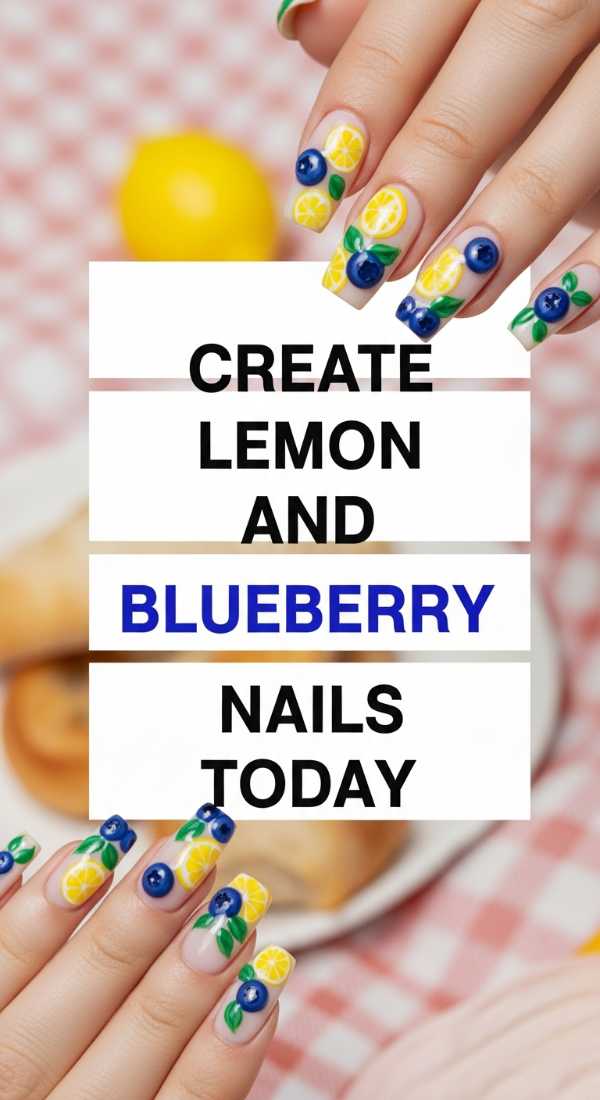 Create Lemon And Blueberry Nails Today 6a033133e0f89