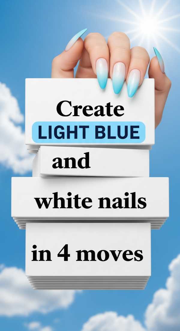 Create Light Blue And White Nails In 4 Moves 69fc7e5a9f7f6