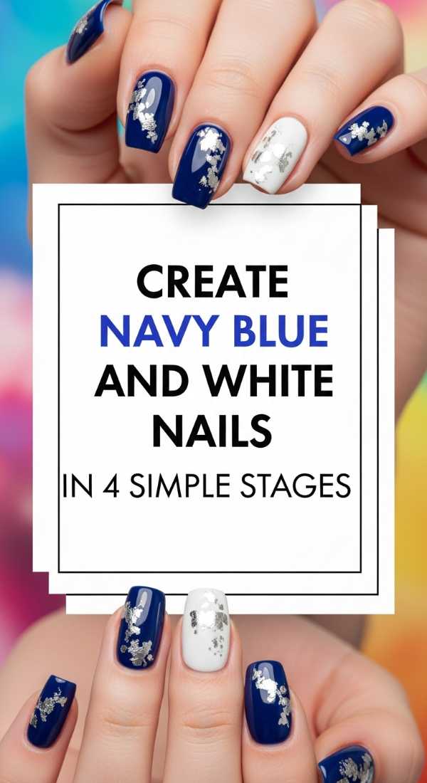 Create Navy Blue And White Nails In 4 Simple Stages 69f4c11b3b7ca