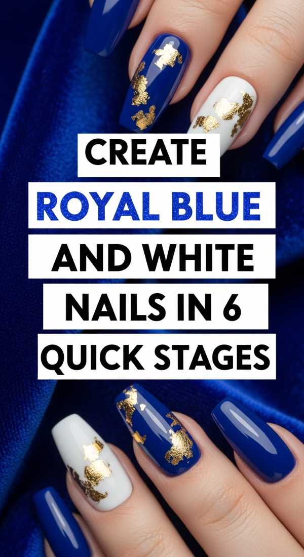 Create Royal Blue And White Nails In 6 Quick Stages 69fc7e4d89af8